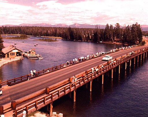 Yellowstone River Fishing Bridge 1959