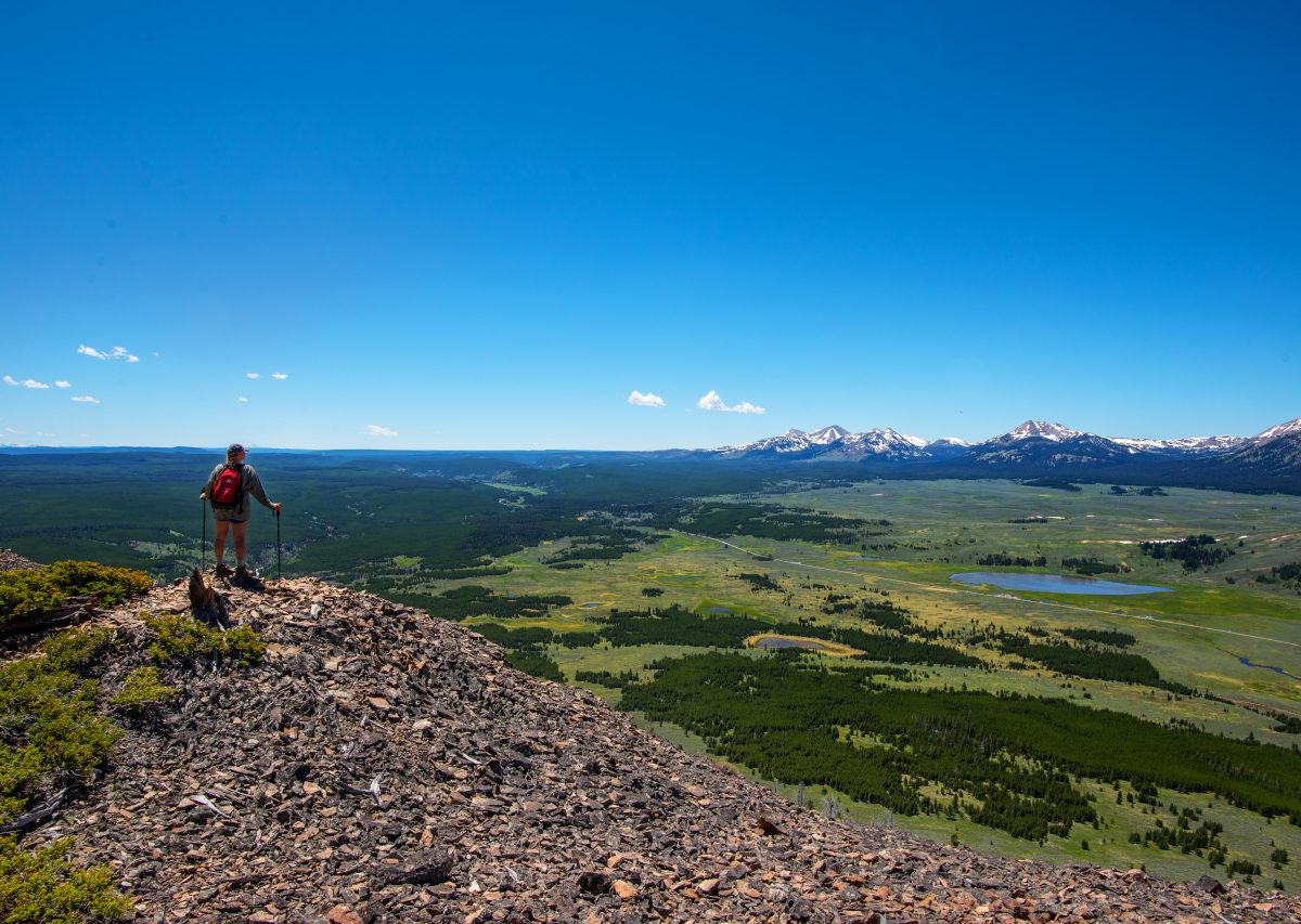 Hiking near Yellowstone's East Gate